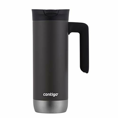 Black Contigo travel mug with handle