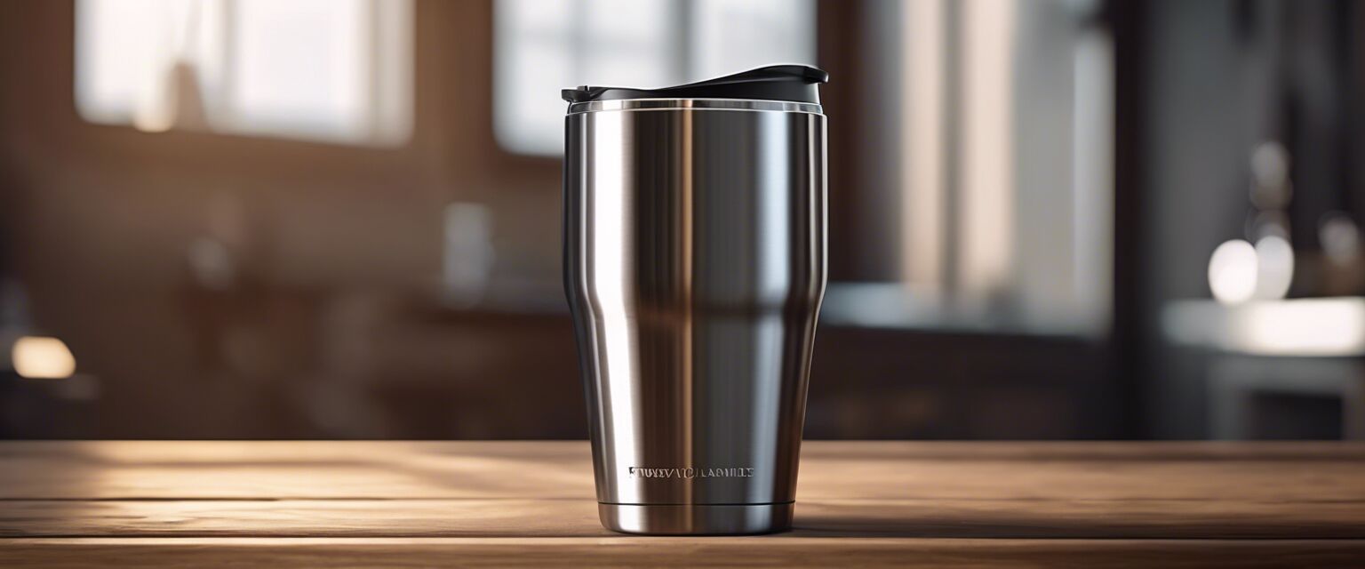 Stylish stainless steel insulated tumbler