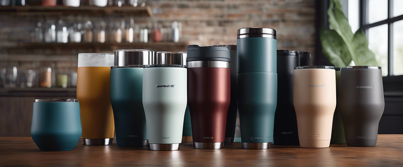 Various insulated tumblers collection